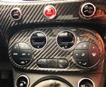 Fiat Abarth 595 2016-> Carbon Fiber AC Climate Control Cover