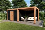 Overkapping Slim Serie 4 Douglas 700 x 400 cm