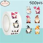 500 Stickers Labels Kerstetiketten Santa, Trol, Gnome van E 8.99 voor E 6.99 Kerst sluitsticker