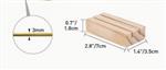Actie: Kleine Houten Standaard voor Ringen - Double Row Base 1 of 2 ringen tegelijk OP=OP