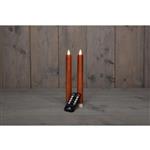 Actie LED Kaarsen Anna’s Collection - 3D Flame Candle Rustiek Koper (Set van 2) Ledcandle voor bloem
