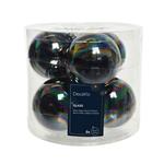 Glazenballen 6 stuks transparant Parelmoer Iriserend 80mm /doos Leuk om te vullen!