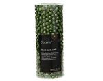Actie Parelketting, 8 mm Dennengroen rol +/-10 m Parelguirlande voor bloemschikken, hobby en bruidsd