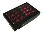 Kerstballen 5 cm op Lange Draad – Rood Combi (Glans en Mat) – Doos van 30 stuks doos kerstballen