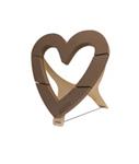 Oasis Bioline Bio Deco Heart – Open – 60 x 60 x 5,5 cm – Biologisch Afbreekbaar Hart met Staander Bi