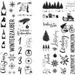 Transferfolie Winter Christmas voor Kaarsen – Set van 2 Vellen – Exclusief Decoraties excl decoratie