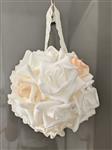 Bloemenbal Pomander – Roseball – Wit/Zalm – 11 cm – Kleine Pomander bloemenbal kleine Pomander