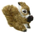 Eekhoorn Lichtbruin op Clip – 7,5 cm x 3,5 cm x 8 cm – Voor Decoratie, Bloemschikken of Kerstboom de