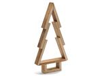 Houten Kerstboom Frosty – 26 cm x 5 cm x 51 cm – Met Voet – Voor Bloemschikken en Decoratie met voet