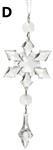 Hanger Sneeuwvlok Acryl D – 16 cm – Per stuk – Decoratie voor Kerst of Winter Decoratie voor Kerst o
