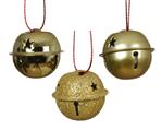 Christmas Bells – Kerstbelletjes Goud – 25 mm – Doosje van 12 Stuks Glans, mat en glitter Wedding Wa