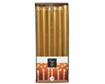 Kaarsen  wax dinner metallic Goud dia2.15cm x H.25cm / doos 12st ook leuk in fles