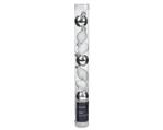 Kerstbal kerstballen Hangdecoratie kerstfiguren Zilver +/- 3 cm koker 9 st Chique glas Hangers kerst