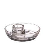 Kaarsenstandaard Mila Clear 9.8cm*3cm h.3 Ø9.8 cm