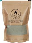 Burning Candle Kaarsenzand & Pearl Sand 400g Light green incl 4 lonten +/- 50 branduren