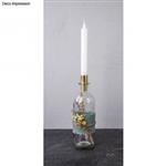 Maak van je fles een kandelaar Zilver  2,2/1,8x5cm set van 2 nog foto excl decoraties