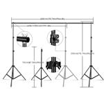 Standaard frame voor Flowerwall of fotoshoot +/- 2*2m MET TAS Flower wall stand, verstelbaar, demont