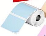 Thermische labels, PASTELBLAUW 40*30mm Stickers Labels Thermal / rol 230labels tbv bv Phomemo M110. 