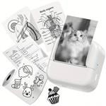 Mini Fotoprinter zwartwit Labelprinter Labelmaker Wit Zwart Phomemo M02X incl software / st Print la