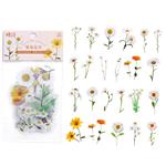Bloemetjes en blaadjes Geel Wit Daisy voor bv Epoxy voor Epoxy Resin, Zeep, Kaarsen excl decoraties