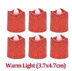 Actie Led Minikaarsje ROOD GLITTER         PER STUK! mooi klein kaarsje, kunnen in waxinehouder