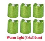 Actie Led Minikaarsje GROEN GLITTER         PER STUK! mooi klein kaarsje, kunnen in waxinehouder