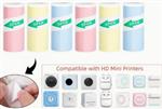 Thermische labels, Blanco Stickers Labels voor Thermal Labelprinters 57mm breed ROZE/rol om zelf fot