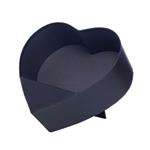 Actie Bloemendoos Zwart met Standaard STAAND Open 24.5cm ROSE BOX Hartvorm karton  Flowerbox Cadeaud