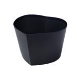 Actie Bloemendoos [ zonder deksel] 14cm ROSE BOX Hartvorm karton Zwart Flowerbox Cadeaudoos voor bv 