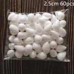 Styropor bolletjes, eivorm voor nylon bloemen +/-20 st Styropor bol
