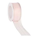 Lint Organza OUDRoze 38 mm draad /rol 20m Lint Organza Rose