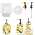 Siliconenmal Zeepdispenser hoekig / st voor Epoxy Resin, zonder accessoires