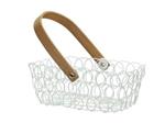 Actie Metalen mand, draadmand voor plukbloemen of strooimand 19x14x7.5 cm Plukmandje, bruidsmeisjes