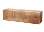 Actie Houten tafeldeco Wooden Tray crate Tafeldeco 35x10x10 cm Houten bloembak