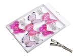 Vlinders Pink Roze tinten 5-8 cm. Pak 10 st Vlinder Vlinders