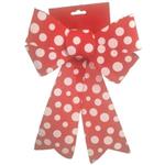 Strik rood Witte stippen / ook als Kerststrik Christmas bow 30*19cm Strik kerst