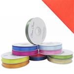 -Lint Antenne dubbelsatijn 10mm rol 25m Oranje Lint Antennelintje