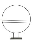 Actie Frame Metalen ring met horizontale spijlen op voet 50cm zwart van E 17.99 voor E 14.79 Metalen