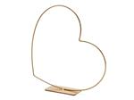 Frame Metalen hart op voet 30 cm goud Liggend Metalenframe Metal heart lying on base 30cm gold