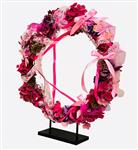 Actie Frame bv voor schaap Zwaar Ring op dubbele poot PLATTE PLAAT 38cmdiameter x10x48.5cm - Black k