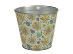 Actie Bloemenpot Bloempot Metal Flowerpot round bloemetjes Bloemenvaas pot 14.5cm diameter*13cm