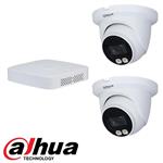 Dahua set 4-kanaals IP NVR + 2 x 4MP IP TIOC camera IP67