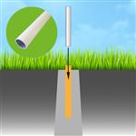 Grondbuis vlaggenmast 60 mm.