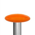 Mastknop plat oranje