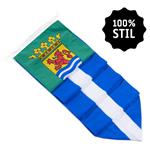 NR 439: Wimpel Zeeland 100% stil-300cm (zonder stokje (met lus-lus))