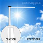 Polyester baniermast 6 of 7 meter conisch