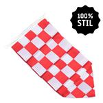 NR 451: Wimpel Noord Brabant GEBLOKT 100% stil-300cm (zonder stokje (met lus-lus))
