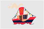 Vlag Sinterklaas versie 003 300x450 cm