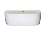 Ligbad acryl- Half-Vrijstaand - Ligbad acryl- Vrijstaand - 180x80cm - Wit