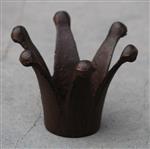 Waxinelichthouder kroon, gietijzer KG110